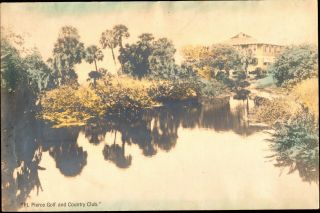 Fort Pierce Florida Golf & Country Club Photo Like Color Litho Postcard 1910s?