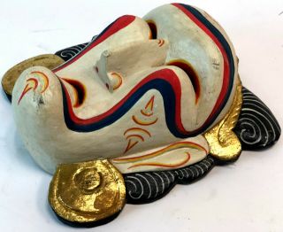 Vintage Indonesian Balinese Dewi Sita Sinta Goddess Ramayana Bali Carved Mask 2