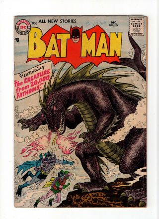 Batman 104 Vintage Dc Comic Detective Robin 1950s Golden Age 10c