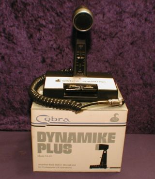 Vintage Cobra Dynamike Plus Model Ca - 61 Desktop Mic Microphone W/box