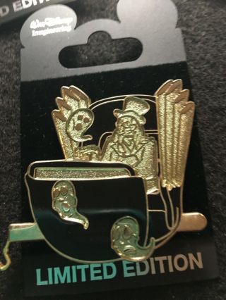 Disney Pin Wdi Cast Haunted Mansion Doombuggy Train Le 300 Organ Player Ghouls