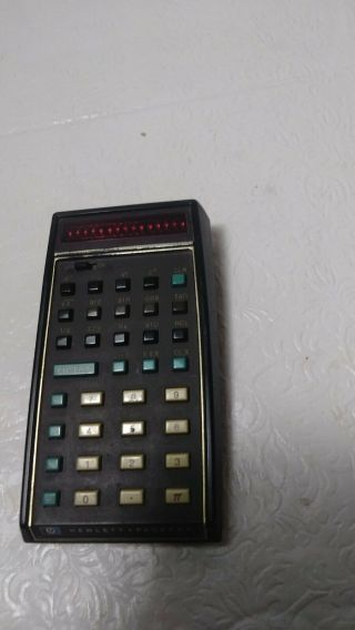 Vintage Hewlett Packard Hp 35 Led Handheld Calculator No Charger