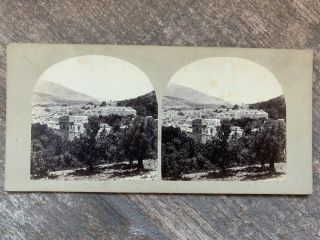 Francis Frith Stereoview Views Of The Holy Land Nablus 1850s