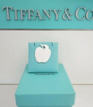 Vintage Tiffany & Co Sterling Silver Apple Charm Pendant