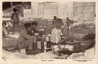 Rp Postcard - Malay Satch Street Food Sellers,  Kuala Lumpur