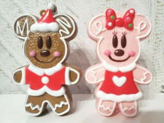 Tokyo Disney Gingerbread Christmas Ornament Mickey＆minnie Candy Case 2013 Ginger