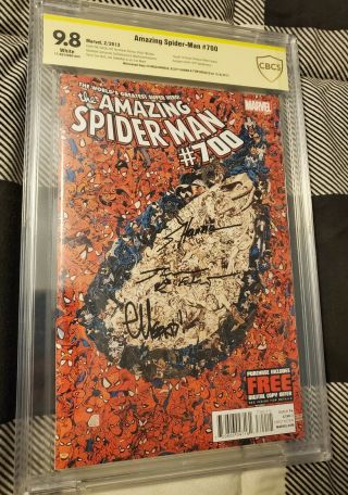 The Spider - Man 700 (february 2013,  Marvel) 3x Autograph