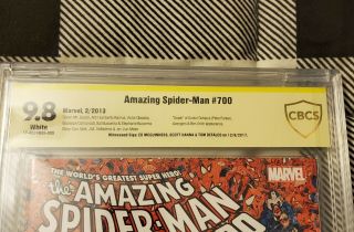 The Spider - Man 700 (February 2013,  Marvel) 3x Autograph 2