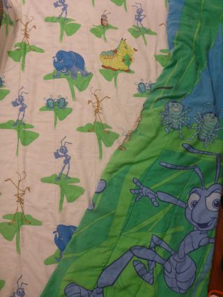 Disney A Bugs Life Twin Comforter Bedding Flik Heimlich Sheets Blanket Vintage