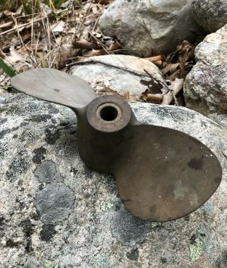 Vintage Michigan 2 Blade Bronze Propeller 9 - 1/4 Diameter - Ajc 417 - Estate Find