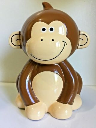 Ceramic Monkey Bank Fab Starpoint York Piggy Bank Collectible Vintage Rare