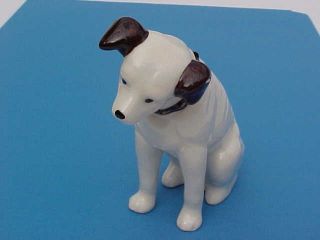 Vintage 3 1/2 " Ceramic Rca Nipper Dog