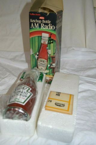 Vintage Heinz Ketchup Bottle Am Transistor Radio Nos
