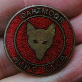 Vintage Hunting Badge Dartmoor