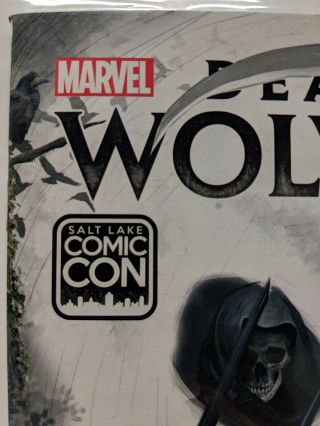 Death Of Wolverine 1 Salt Lake Comic Con exc SLCC Variant Greg Horn Signed 2