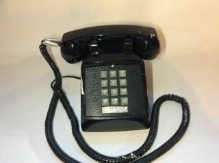 Cortelco Telephone Push Button Touch - Tone Black Phone 250000 - Vba - 20m