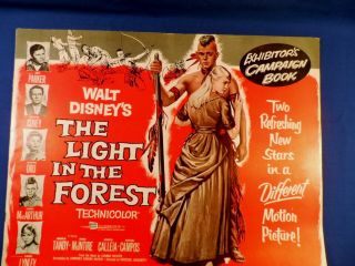 Vintage Disney The Light In The Forest Press Kit Campaign Book Large Rare