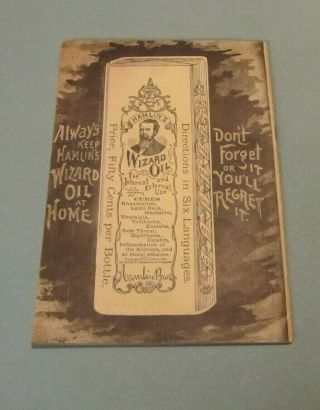 1890s Hamlin ' s Wizard Oil Book of Songs Medical Advertising Horse Carriage Cover 2
