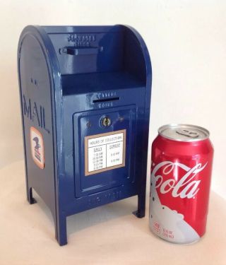 Vintage U.  S.  Postal Service Mail Box Bank Blue NIB NOS Orig.  Box Brumberger 9 