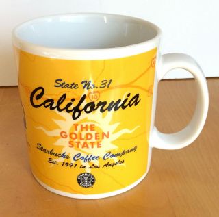 Starbucks California The Golden State No.  31 Coffee Mug Cup 1999 Los Angeles