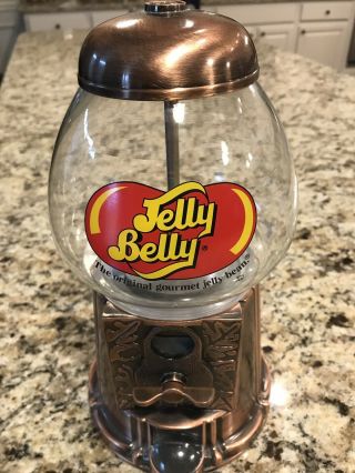 Vintage Jelly Belly Gum Ball Machine In Copper