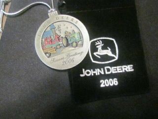 John Deere Christmas Ornament 2006 Issue,  Features Jd 730