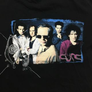 The Cure Wish Tour 1992 Brockum Black T Shirt Sz Xl Vintage Robert Smit