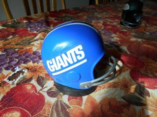 1976 Ny Giants Mini Nfl Football Helmet Coin Bank W Stopper