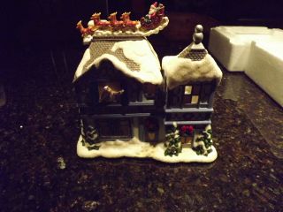 PartyLite The Night Before Christmas Musical Tealight House P8651 NIB C 3