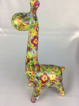 Pomme - Pidou Giraffe Bank Money Box Ceramic Handmade Multi Colored