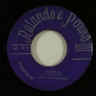 Don Drummonds/w.  Sparks " Scandal " Reggae 45 Rolando & Powie Mp3