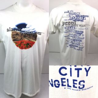 Vtg 90s Alanis Morrisette Jagged Little Pill Tour T Shirt 1996 Single Stitch Usa