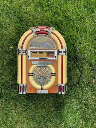 Vintage Spirit Of St.  Louis Jukebox Radio Cassette Player Lights Up And
