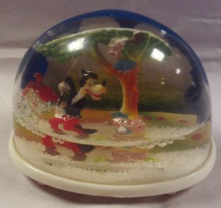 Marx 1961 The Three Little Pigs And The Big Bad Wolf Snowglobe
