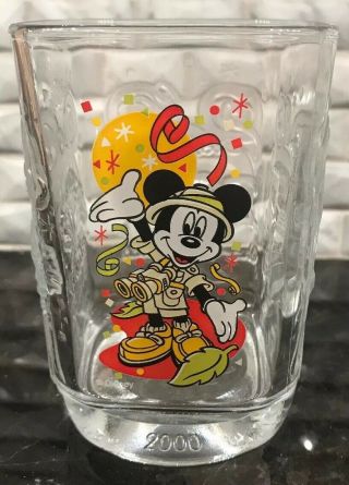 Disney ' s Mickey 2000 complete millenium glass set from McDonald ' s 2