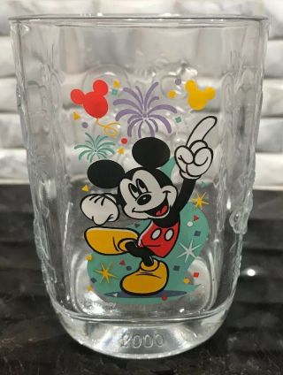 Disney ' s Mickey 2000 complete millenium glass set from McDonald ' s 3