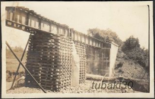 10 China Wuhan 武漢 1930s Photo Railway Bridge Repaired By Japanese Army