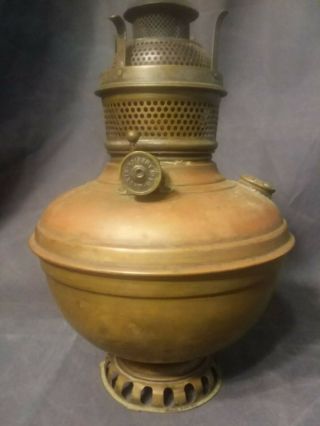 Antique Royal P & A Kerosene Oil Lamp Or Restore Round Wick 1890s