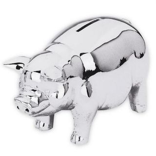 Reed & Barton Classic Pig,  Piggy Bank,  Tarnish Resistant Silverplate