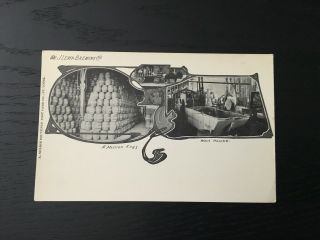 Lemp Brewing Postcard,  Undivided Back,  3 Scenes,  1908