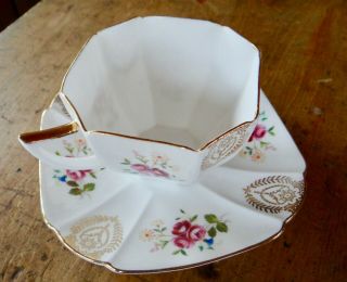 Vintage Shelley Queen Anne Shape Tea Cup and Saucer 3