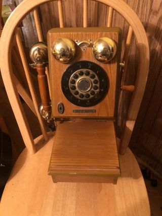 Crosley Limited Edition Wooden Mounted Wall Telephone In