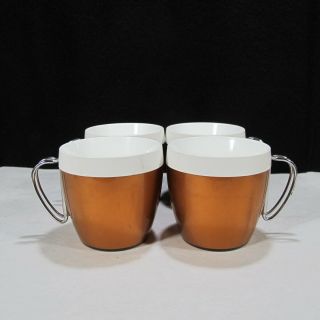 Vintage Van Life Coffee Mug Set,  Insulated Thermal Plastic,  Metal Handles