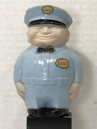 Vintage Esso Man Coin Bank / Advertising Gas Oil