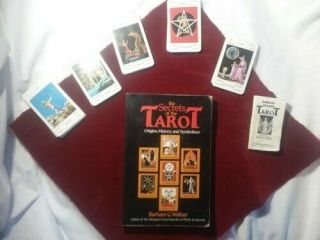 Barbara Walker Tarot Deck Vintage 1986 Complete Deck Booklet No Box And Book
