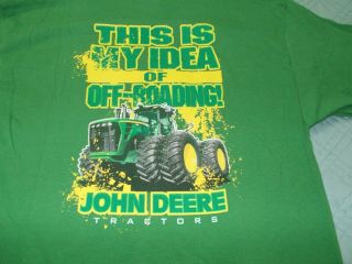 John Deere Green T Shirt Size Adult Large