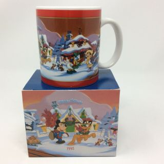 Disneyland Holiday Tradition Vintage Limited Edition Mug Christmas Mickey W/box