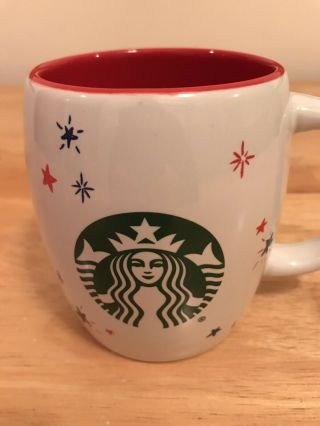 Starbucks Disney Parks Americana Mickey Heart Stars Red White Blue Cup Mug