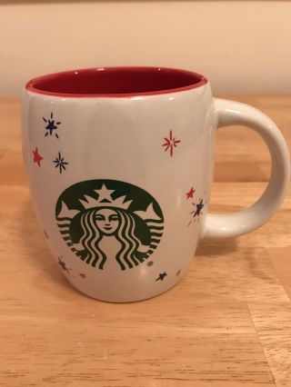 Starbucks Disney Parks Americana Mickey Heart Stars Red White Blue Cup Mug 2