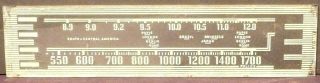 Vintage Philco 41 - 608 Radio: Graphic Station Glass